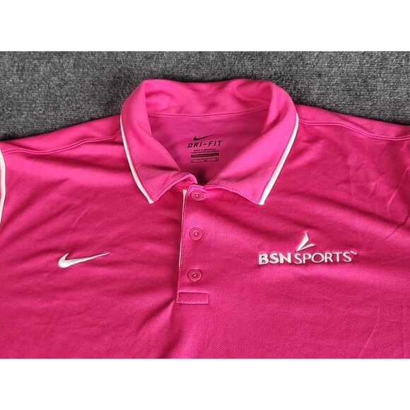 Nike Dri-Fit Polo Men Sz XL Pink BSN Sports Preppy Tennis Athleisure Sportswear‎ - Picture 3 of 9